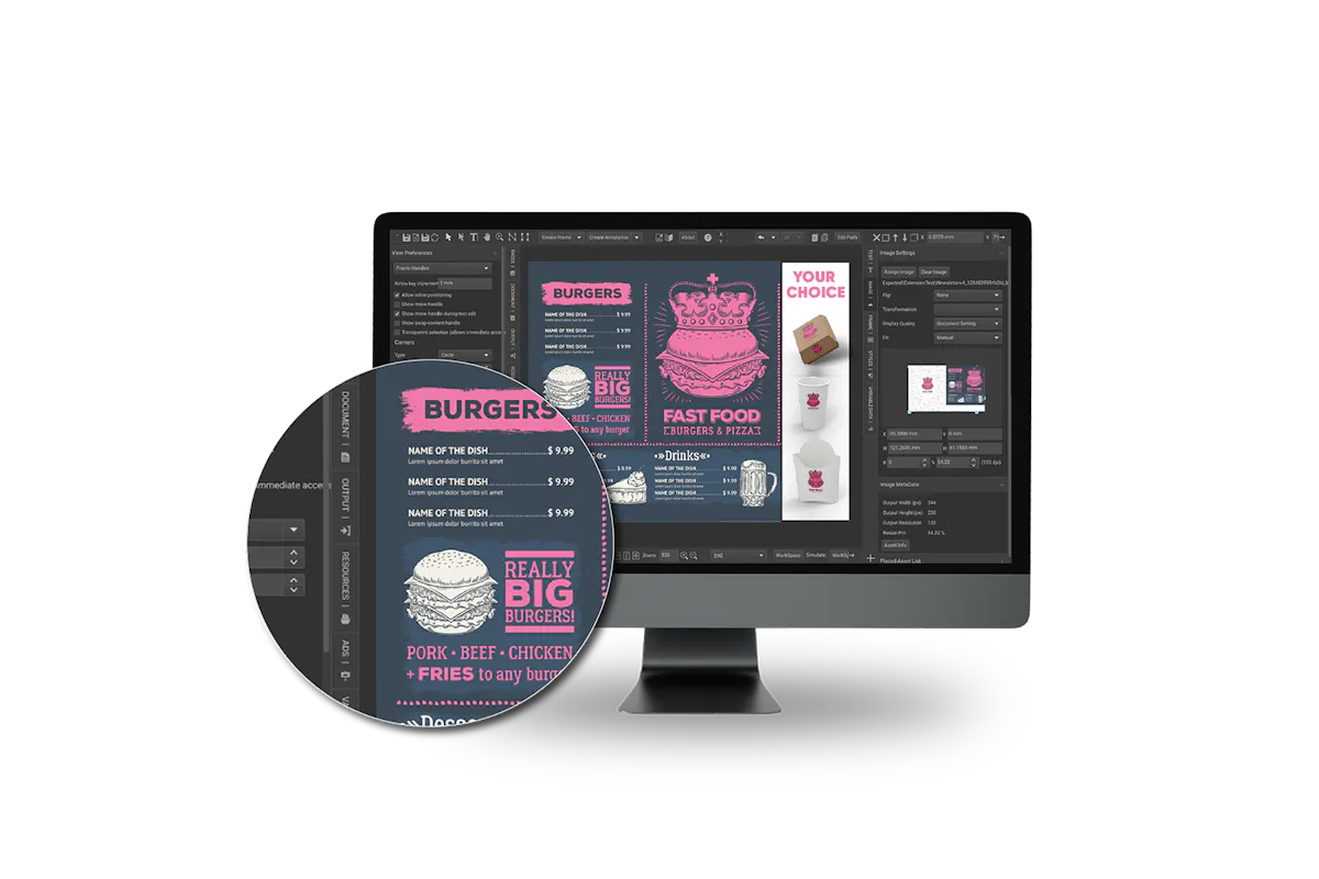 Franchise marketing self-service illustration