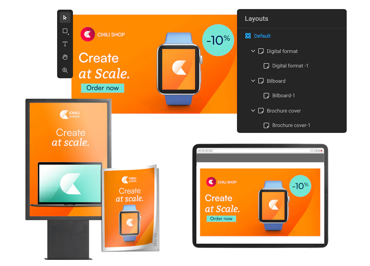 Multichannel graphic template examples