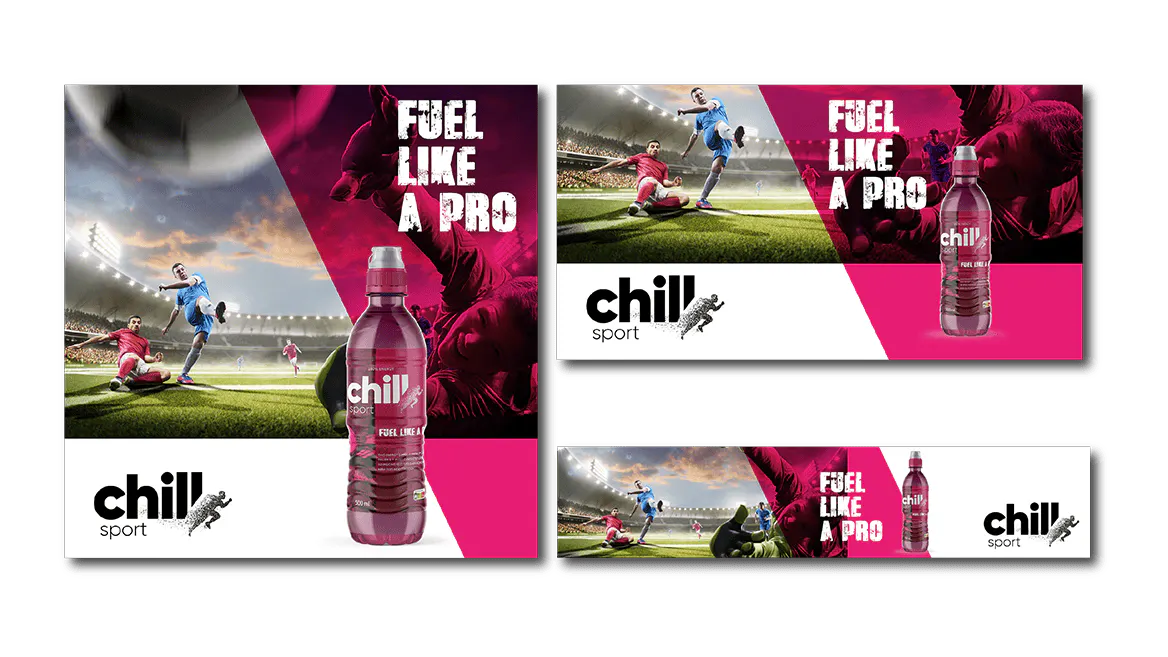 Campaign artwork adapted across multiple graphic formats.
