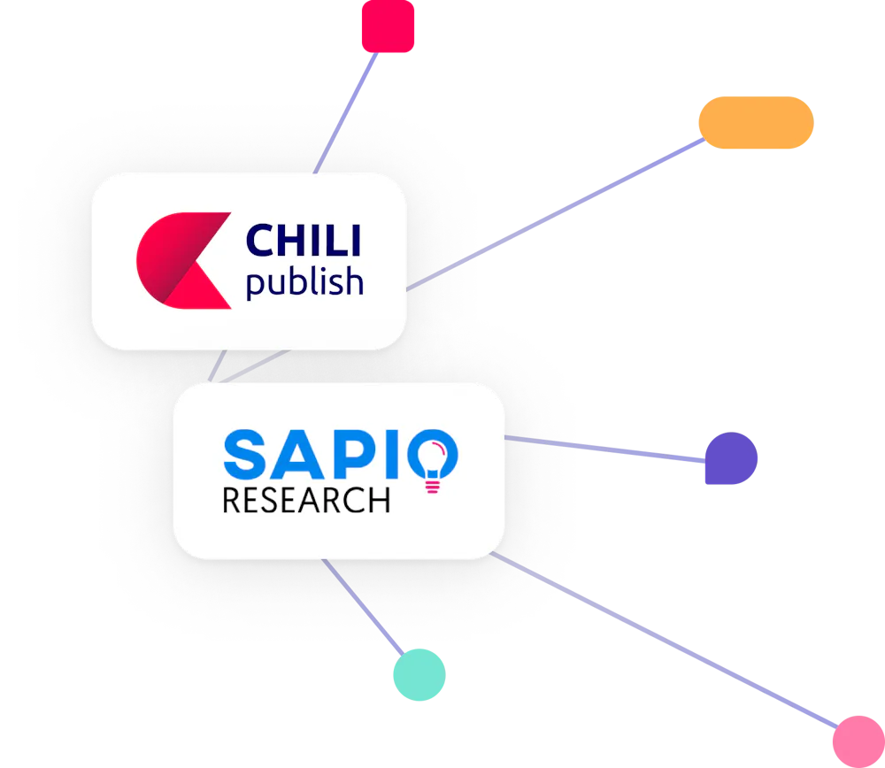CHILI publish and Sapio Research logos, linked by connecting lines.