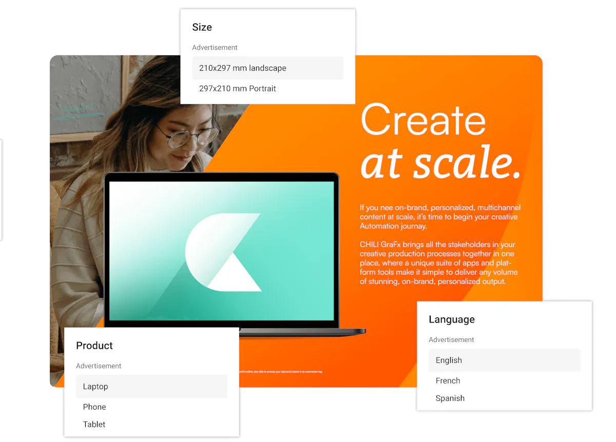 Smart Templates with editable design elements