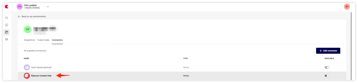 Set Up of the Sitecore Content Hub Connector for CHILI GraFx is incredibly easy